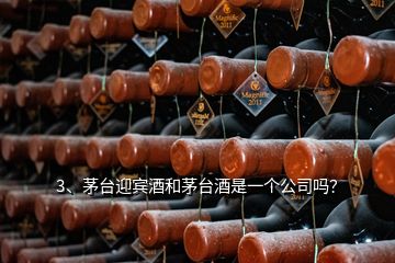 3、茅臺迎賓酒和茅臺酒是一個公司嗎？