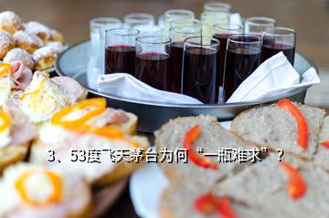 3、53度飛天茅臺(tái)為何“一瓶難求”？