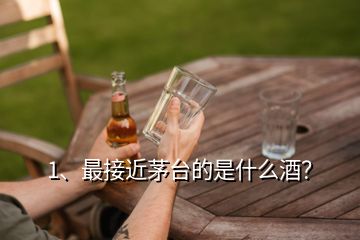 1、最接近茅臺(tái)的是什么酒？