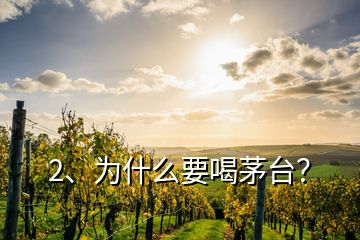 2、為什么要喝茅臺(tái)？