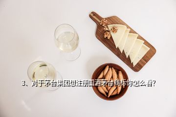 3、對(duì)于茅臺(tái)集團(tuán)想注冊(cè)國(guó)酒茅臺(tái)商標(biāo)你怎么看？