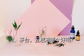 1、茅臺，五糧液哪個好喝？