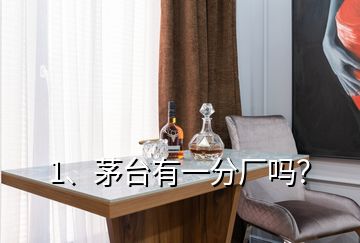 1、茅臺有一分廠嗎？