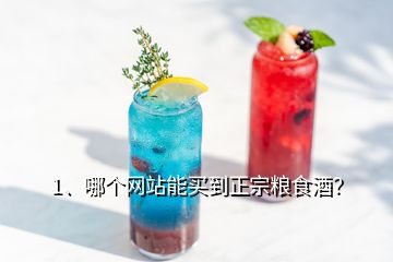 1、哪個(gè)網(wǎng)站能買到正宗糧食酒？