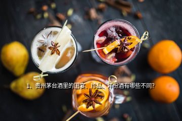 1、貴州茅臺酒里的國宴、珍品、年份酒有哪些不同？