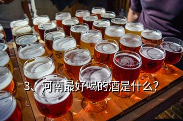 3、河南最好喝的酒是什么？