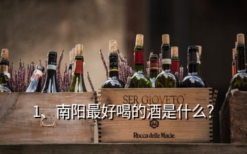 1、南陽(yáng)最好喝的酒是什么？