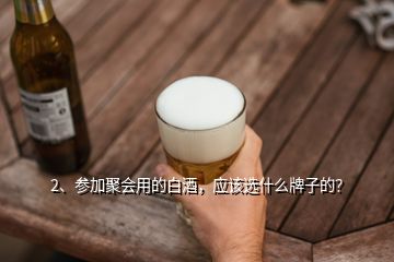 2、參加聚會用的白酒，應(yīng)該選什么牌子的？