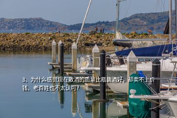 3、為什么感覺(jué)現(xiàn)在散酒的質(zhì)量比瓶裝酒好，卻賣不上價(jià)錢、老百姓也不太認(rèn)可？