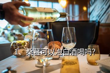 1、桑葚可以泡白酒喝嗎？