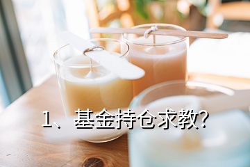 1、基金持倉求教？