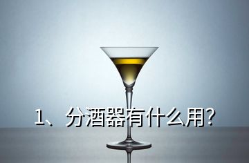 1、分酒器有什么用？