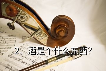 2、酒是個(gè)什么東西？