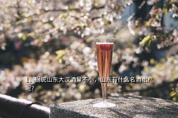 1、據(jù)說山東大漢酒量不小，山東有什么名酒出產(chǎn)呢？