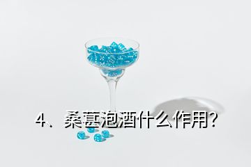 4、桑葚泡酒什么作用？