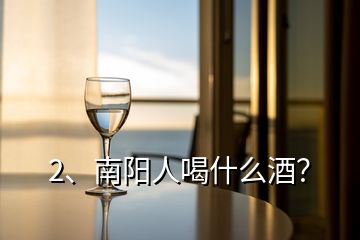 2、南陽人喝什么酒？