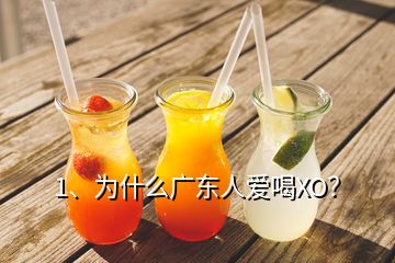 1、為什么廣東人愛喝XO？