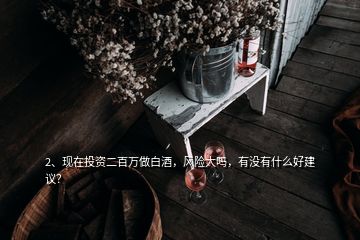 2、現(xiàn)在投資二百萬做白酒，風(fēng)險(xiǎn)大嗎，有沒有什么好建議？