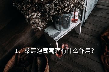 1、桑葚泡葡萄酒有什么作用？