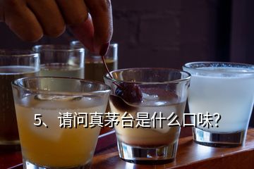 5、請問真茅臺是什么口味？