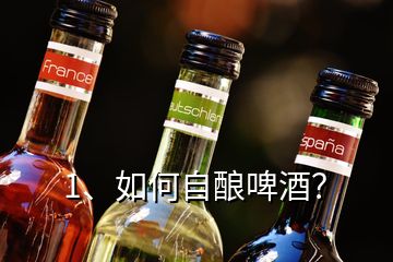 1、如何自釀啤酒？