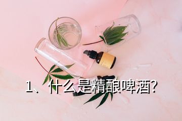 1、什么是精釀啤酒？