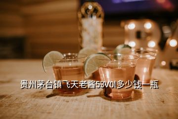 貴州茅臺(tái)鎮(zhèn)飛天老醬53V0l多少錢一瓶