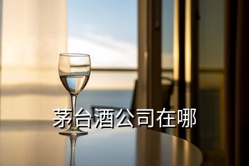 茅臺(tái)酒公司在哪