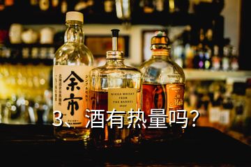 3、酒有熱量嗎？