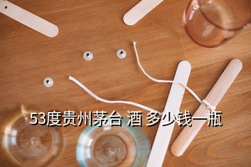 53度貴州茅臺(tái) 酒 多少錢一瓶