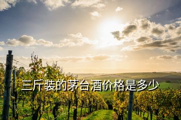 三斤裝的茅臺(tái)酒價(jià)格是多少