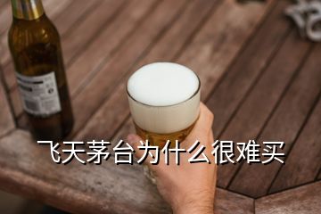 飛天茅臺為什么很難買