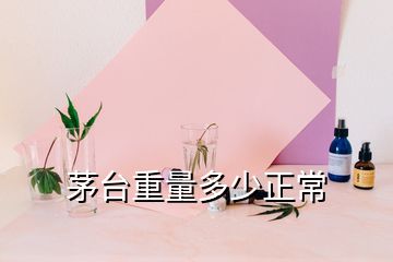 茅臺重量多少正常