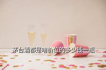 茅臺(tái)酒都是啥價(jià)位的多少錢一瓶