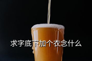 求字底下加個(gè)衣念什么