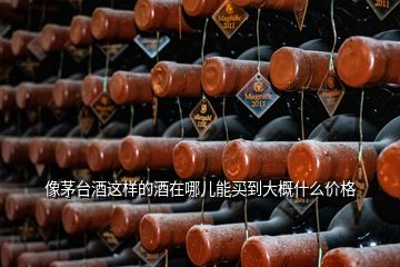 像茅臺(tái)酒這樣的酒在哪兒能買(mǎi)到大概什么價(jià)格