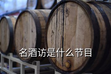 名酒訪是什么節(jié)目