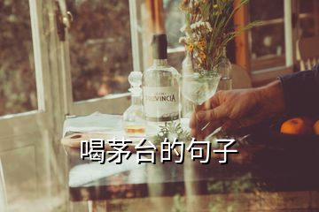 喝茅臺(tái)的句子