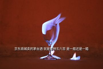 京東商城賣的茅臺(tái)酒 就是那種五六百 是一瓶還是一箱