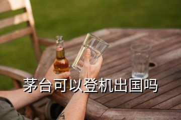 茅臺可以登機出國嗎