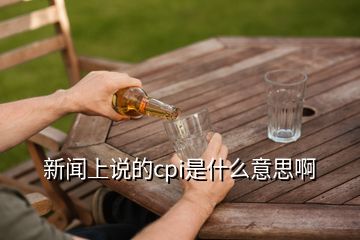 新聞上說(shuō)的cpi是什么意思啊