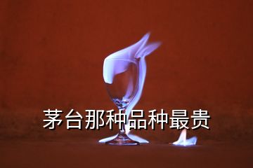 茅臺(tái)那種品種最貴