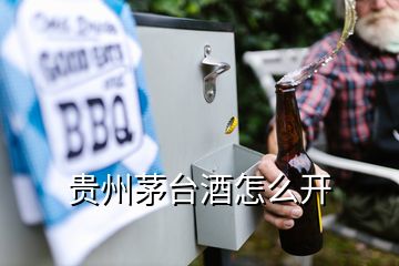 貴州茅臺酒怎么開