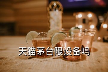 天貓茅臺限設備嗎