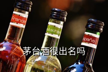 茅臺(tái)酒很出名嗎