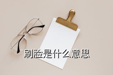 刷臉是什么意思