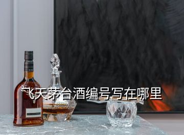 飛天茅臺(tái)酒編號(hào)寫在哪里