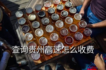 查詢貴州高速怎么收費