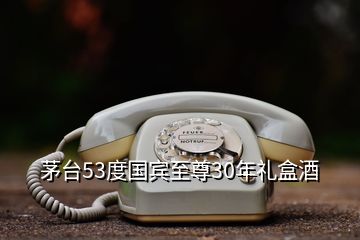 茅臺(tái)53度國賓至尊30年禮盒酒