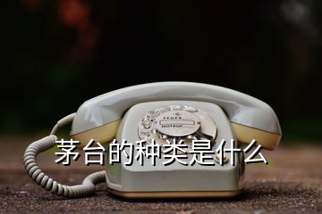 茅臺的種類是什么